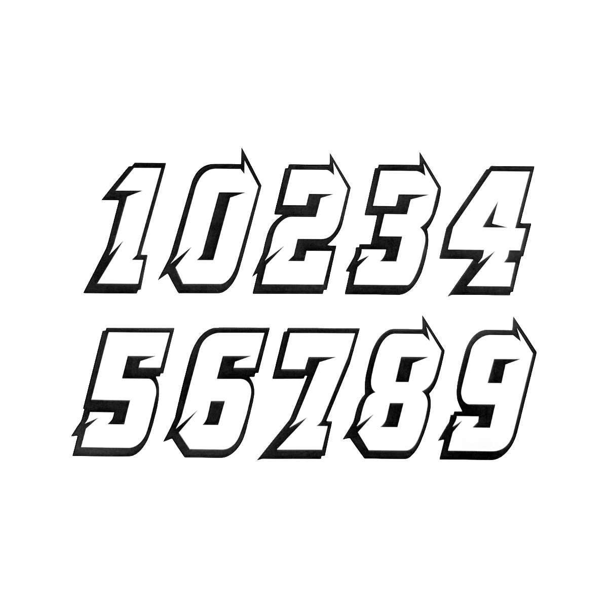 LeonxRacing Number Stickers